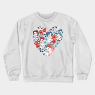 Valentines women heart Crewneck Sweatshirt